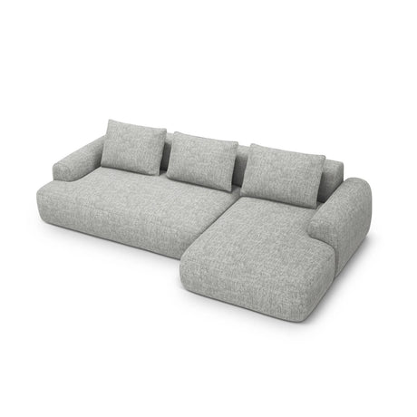 Calma 3-Sitzer Ecksofa mit Schlaffunktion und Stauraum, Rechte Seite, aus Strukturierter Stoff in Olive (Baltimore Pistachio), 275x142x84 cm von Cosmopolitan Design – Bild 1