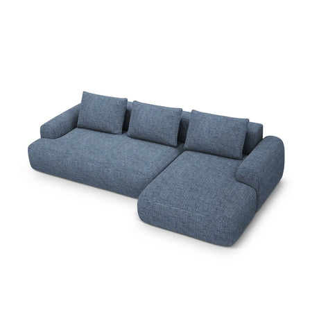Calma 3-Sitzer Ecksofa mit Schlaffunktion und Stauraum, Rechte Seite, aus Strukturierter Stoff in Sunflower Melange (Baltimore Mostaza), 275x142x84 cm von Cosmopolitan Design – Bild 1