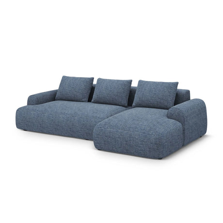 Calma 3-Sitzer Ecksofa mit Schlaffunktion und Stauraum, Rechte Seite, aus Strukturierter Stoff in Sunflower Melange (Baltimore Mostaza), 275x142x84 cm von Cosmopolitan Design – Bild 3