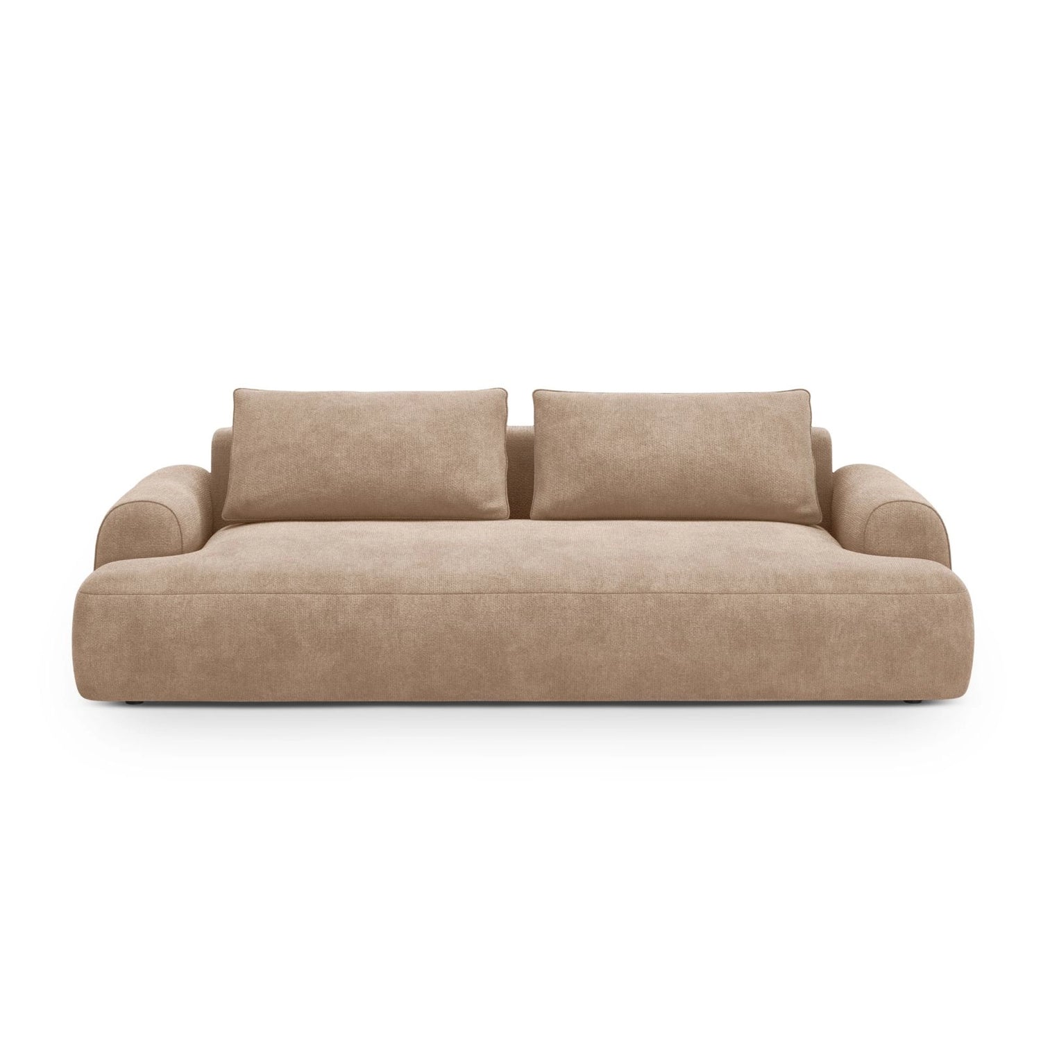 Calma 3-Sitzer Sofa aus Samt in Dunkelbeige (Vogue 3), 200x100x84 cm von Cosmopolitan Design – Bild 1