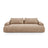 Calma 3-Sitzer Sofa aus Samt in Dunkelbeige (Vogue 3), 200x100x84 cm von Cosmopolitan Design – Bild 1