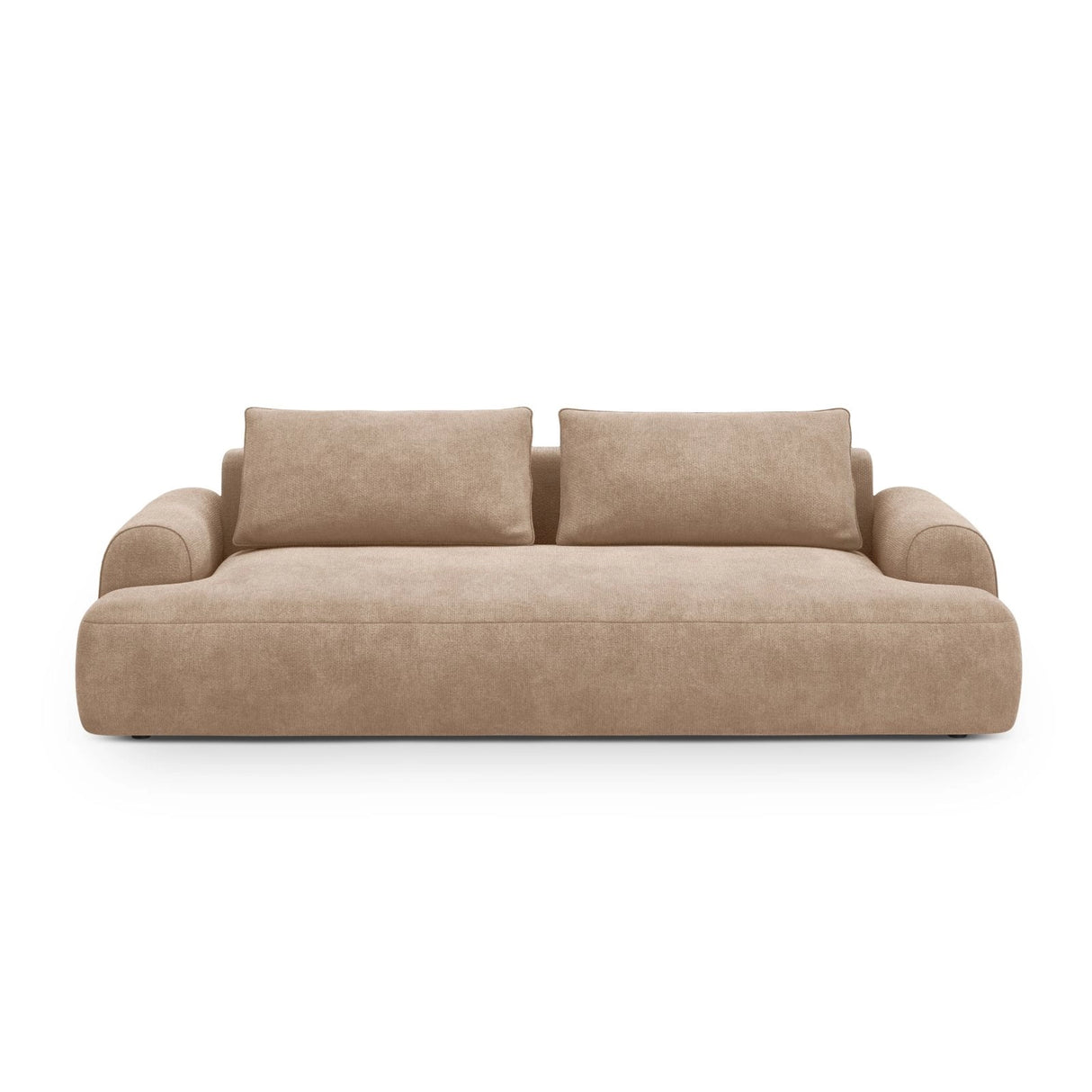 Calma 3-Sitzer Sofa aus Samt in Dunkelbeige (Vogue 3), 200x100x84 cm von Cosmopolitan Design – Bild 1