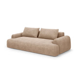Calma 3-Sitzer Sofa aus Samt in Dunkelbeige (Vogue 3), 200x100x84 cm von Cosmopolitan Design – Bild 2
