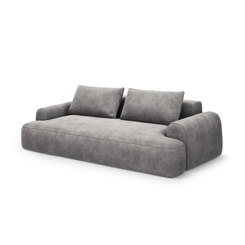 Calma 3-Sitzer Sofa aus Samt in Grau (Vogue 15), 200x100x84 cm von Cosmopolitan Design – Bild 2