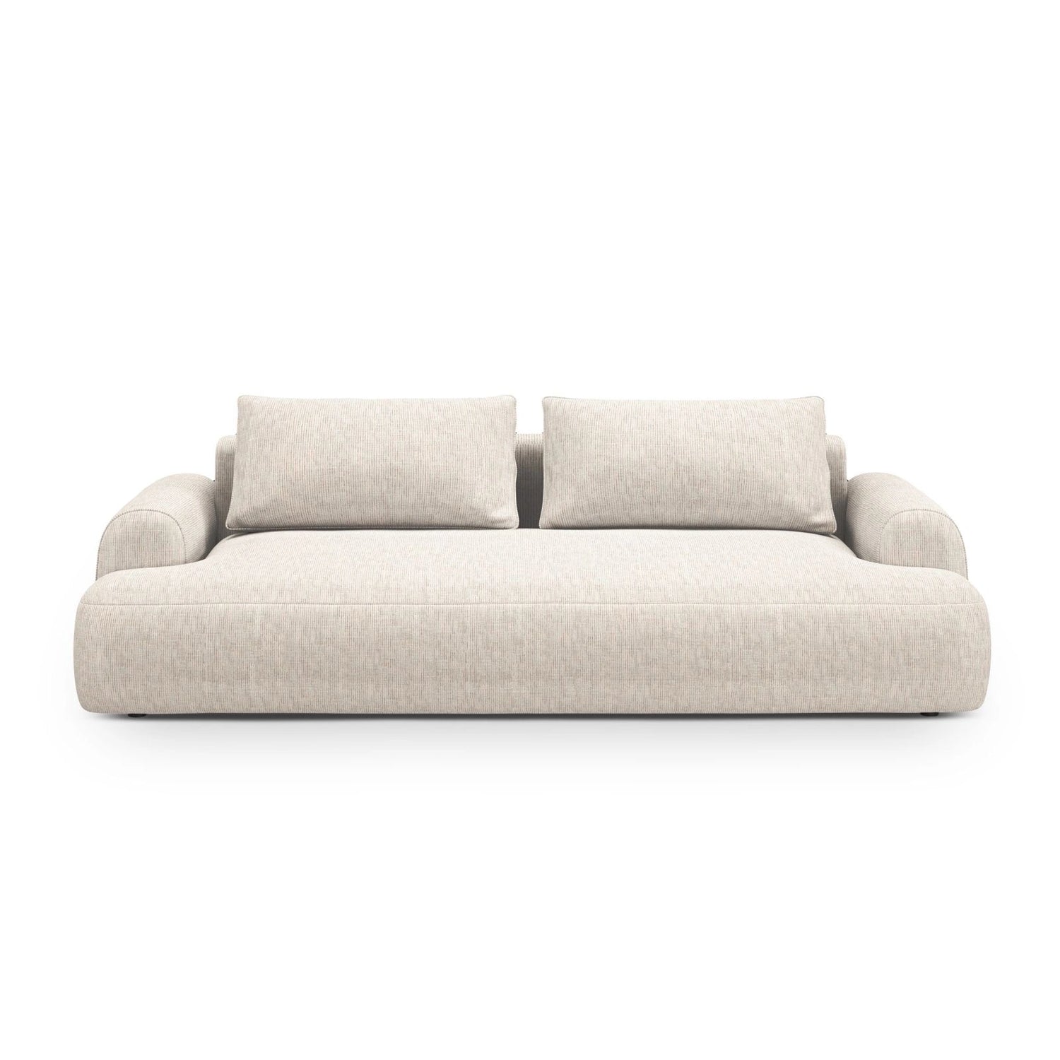 Calma 3-Sitzer Sofa aus Strukturierter Stoff in Hellbeige (Baltimore Sand), 200x100x84 cm von Cosmopolitan Design – Bild 1