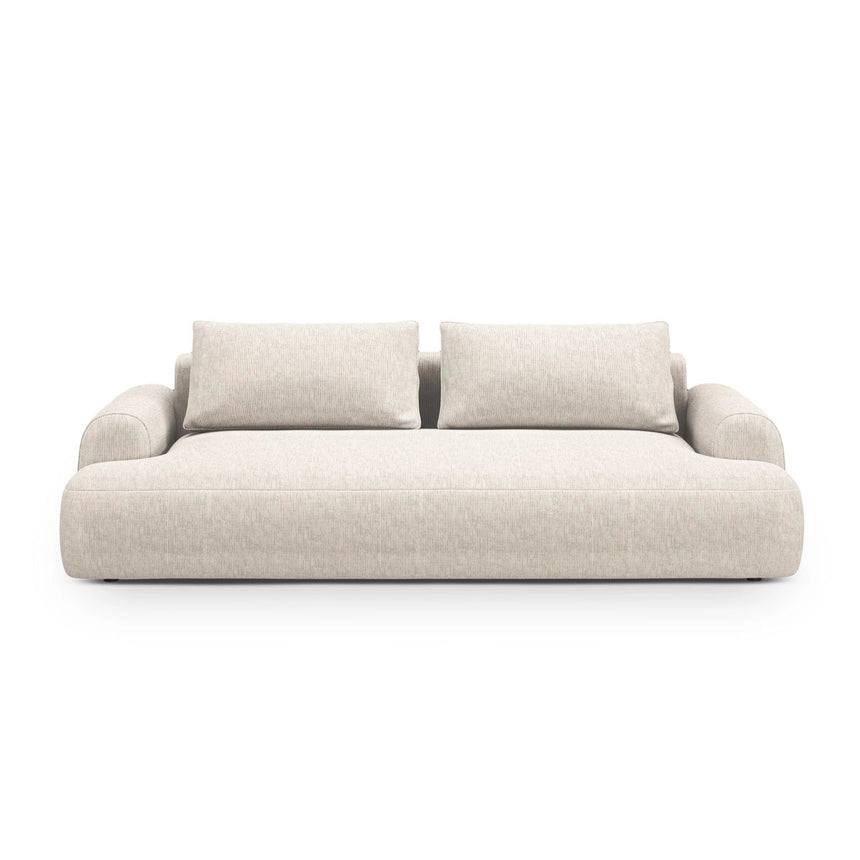 Calma 3-Sitzer Sofa aus Strukturierter Stoff in Hellbeige (Baltimore Sand), 200x100x84 cm von Cosmopolitan Design – Bild 1
