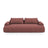 Calma 3-Sitzer Sofa aus Strukturierter Stoff in Rot (Baltimore Marsala), 200x100x84 cm von Cosmopolitan Design – Bild 1