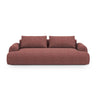 Calma 3-Sitzer Sofa aus Strukturierter Stoff in Rot (Baltimore Marsala), 200x100x84 cm von Cosmopolitan Design – Bild 1