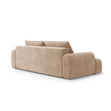 Calma 4-Sitzer Sofa mit Schlaffunktion und Stauraum, aus Samt in Dunkelbeige (Vogue 3), 250x100x84 cm von Cosmopolitan Design – Bild 5