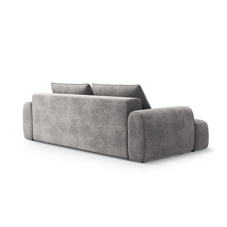 Calma 4-Sitzer Sofa mit Schlaffunktion und Stauraum, aus Samt in Grau (Vogue 15), 250x100x84 cm von Cosmopolitan Design – Bild 5