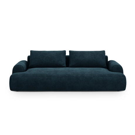Calma 4-Sitzer Sofa mit Schlaffunktion und Stauraum, aus Samt in Tiefes Petrol (Vogue 13), 250x100x84 cm von Cosmopolitan Design – Bild 1