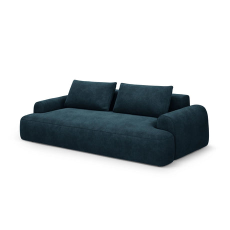 Calma 4-Sitzer Sofa mit Schlaffunktion und Stauraum, aus Samt in Tiefes Petrol (Vogue 13), 250x100x84 cm von Cosmopolitan Design – Bild 3