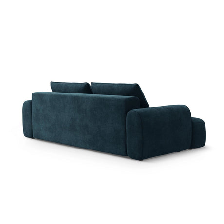 Calma 4-Sitzer Sofa mit Schlaffunktion und Stauraum, aus Samt in Tiefes Petrol (Vogue 13), 250x100x84 cm von Cosmopolitan Design – Bild 5
