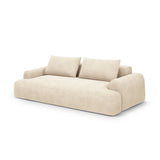 Calma 4-Sitzer Sofa mit Schlaffunktion und Stauraum, aus Samt oder Strukturstoff, 250x100x84 cm von Cosmopolitan Design – Bild 3