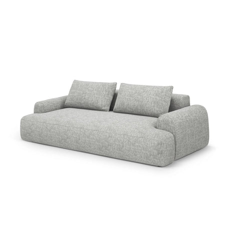 Calma 4-Sitzer Sofa mit Schlaffunktion und Stauraum, aus Strukturierter Stoff in Olive (Baltimore Pistachio), 250x100x84 cm von Cosmopolitan Design – Bild 3
