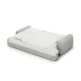 Calma 4-Sitzer Sofa mit Schlaffunktion und Stauraum, aus Strukturierter Stoff in Olive (Baltimore Pistachio), 250x100x84 cm von Cosmopolitan Design – Bild 4