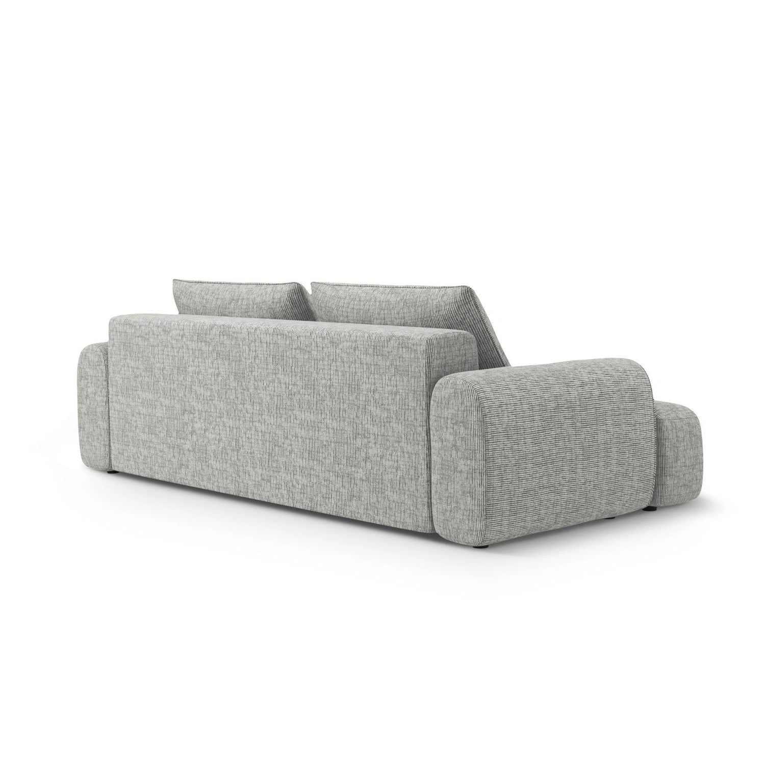 Calma 4-Sitzer Sofa mit Schlaffunktion und Stauraum, aus Strukturierter Stoff in Olive (Baltimore Pistachio), 250x100x84 cm von Cosmopolitan Design – Bild 5