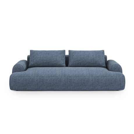Calma 4-Sitzer Sofa mit Schlaffunktion und Stauraum, aus Strukturierter Stoff in Sunflower Melange (Baltimore Mostaza), 250x100x84 cm von Cosmopolitan Design – Bild 1