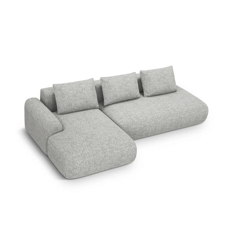Calma 5-Sitzer Ecksofa mit Schlaffunktion und Stauraum, Linke Seite, aus Strukturierter Stoff in Olive (Baltimore Pistachio), 275x142x84 cm von Cosmopolitan Design – Bild 1