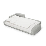 Calma 5-Sitzer Ecksofa mit Schlaffunktion und Stauraum, Linke Seite, aus Strukturierter Stoff in Olive (Baltimore Pistachio), 275x142x84 cm von Cosmopolitan Design – Bild 4