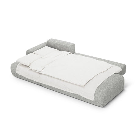 Calma 5-Sitzer Ecksofa mit Schlaffunktion und Stauraum, Linke Seite, aus Strukturierter Stoff in Olive (Baltimore Pistachio), 275x142x84 cm von Cosmopolitan Design – Bild 4