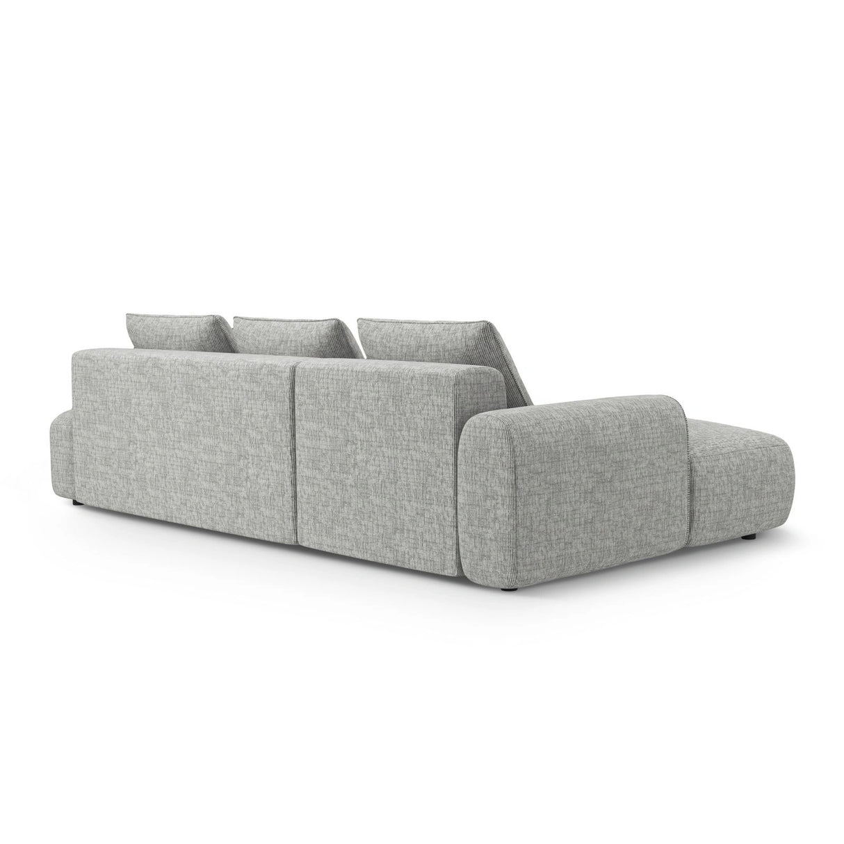 Calma 5-Sitzer Ecksofa mit Schlaffunktion und Stauraum, Linke Seite, aus Strukturierter Stoff in Olive (Baltimore Pistachio), 275x142x84 cm von Cosmopolitan Design – Bild 5