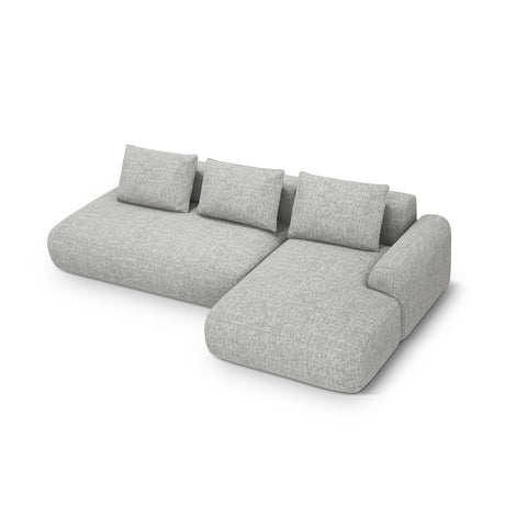 Calma 5-Sitzer Ecksofa mit Schlaffunktion und Stauraum, Rechte Seite, aus Strukturierter Stoff in Olive (Baltimore Pistachio), 275x142x84 cm von Cosmopolitan Design – Bild 1