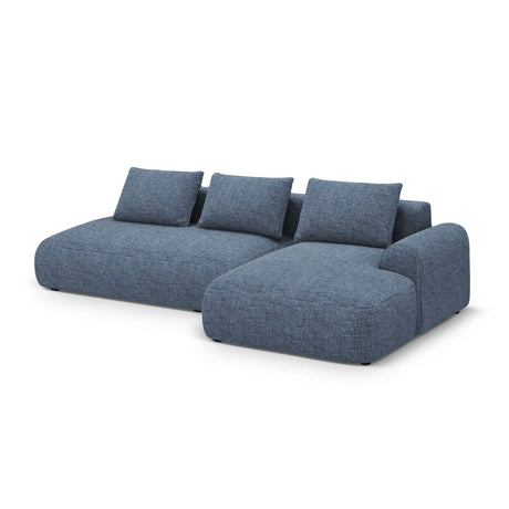 Calma 5-Sitzer Ecksofa mit Schlaffunktion und Stauraum, Rechte Seite, aus Strukturierter Stoff in Sunflower Melange (Baltimore Mostaza), 275x142x84 cm von Cosmopolitan Design – Bild 3