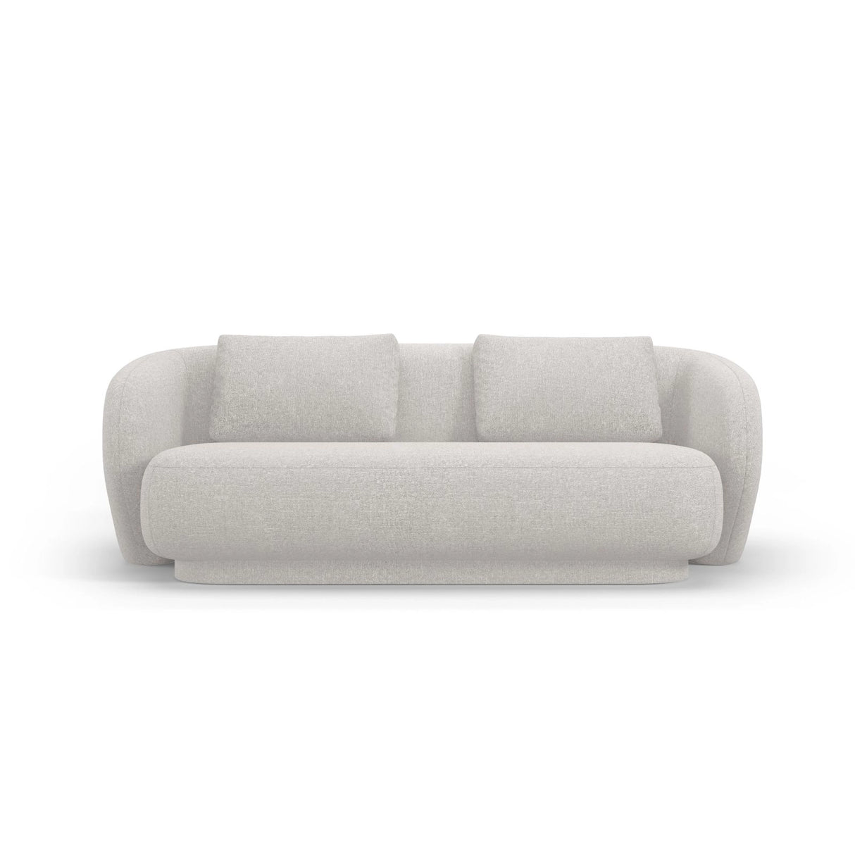 Camden 2-Sitzer Sofa aus Chenille in Silber meliert (Legacy 20 Silver), 169x102x72 cm von Cosmopolitan Design – Bild 3
