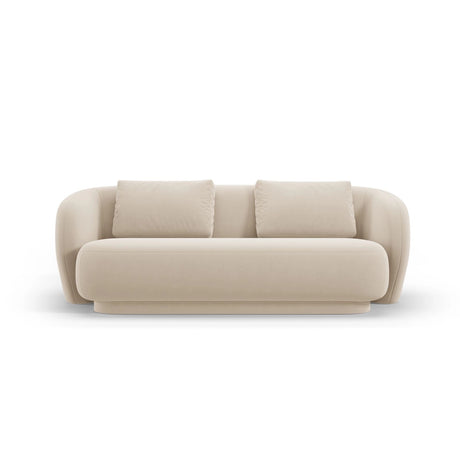 Camden 2-Sitzer Sofa aus Samt in Beige (Casino Beige), 169x102x72 cm von Cosmopolitan Design – Bild 3