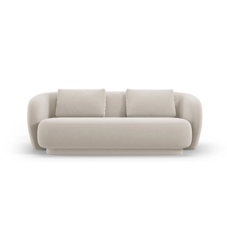 Camden 2-Sitzer Sofa aus Samt in Ecru (Casino Sand), 169x102x72 cm von Cosmopolitan Design – Bild 3