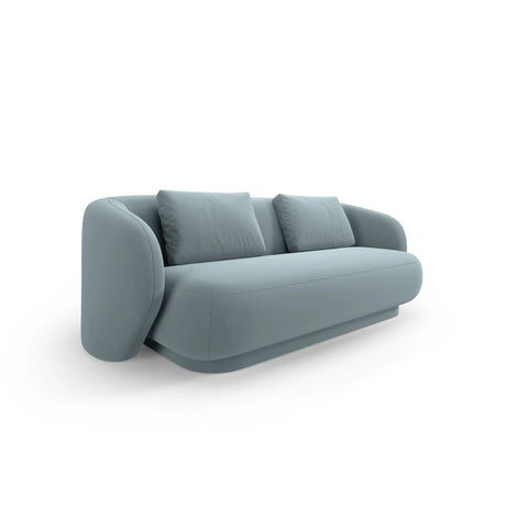 Camden 2-Sitzer Sofa aus Samt in Hellblau (Casino Safira), 169x102x72 cm von Cosmopolitan Design – Bild 1