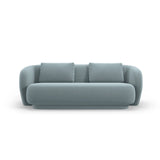 Camden 2-Sitzer Sofa aus Samt in Hellblau (Casino Safira), 169x102x72 cm von Cosmopolitan Design – Bild 3