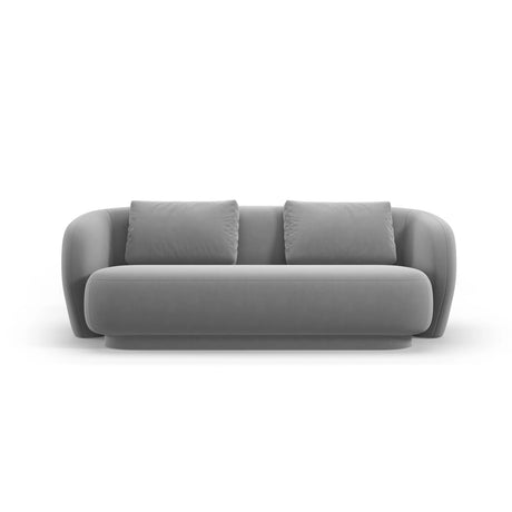 Camden 2-Sitzer Sofa aus Samt in Hellgrau (Casino Ash), 169x102x72 cm von Cosmopolitan Design – Bild 3
