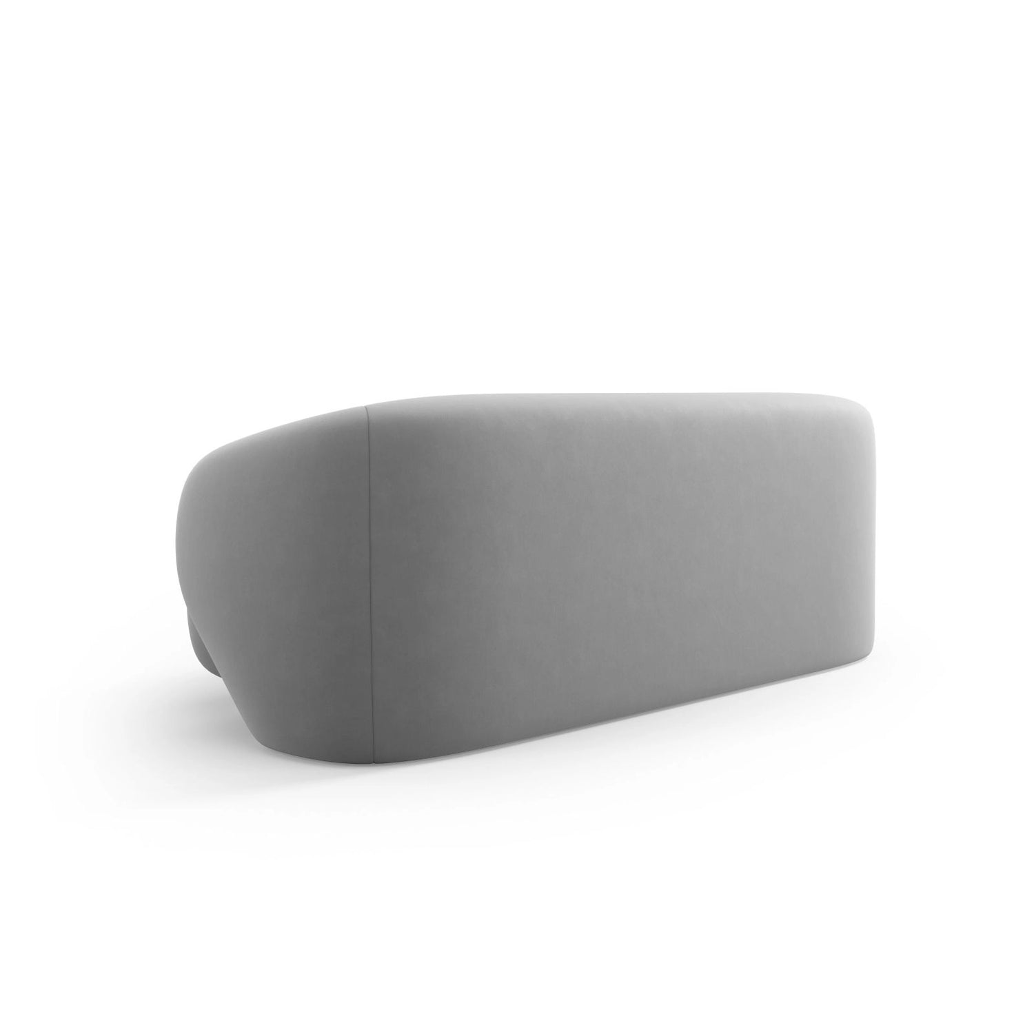 Camden 2-Sitzer Sofa aus Samt in Hellgrau (Casino Ash), 169x102x72 cm von Cosmopolitan Design – Bild 4