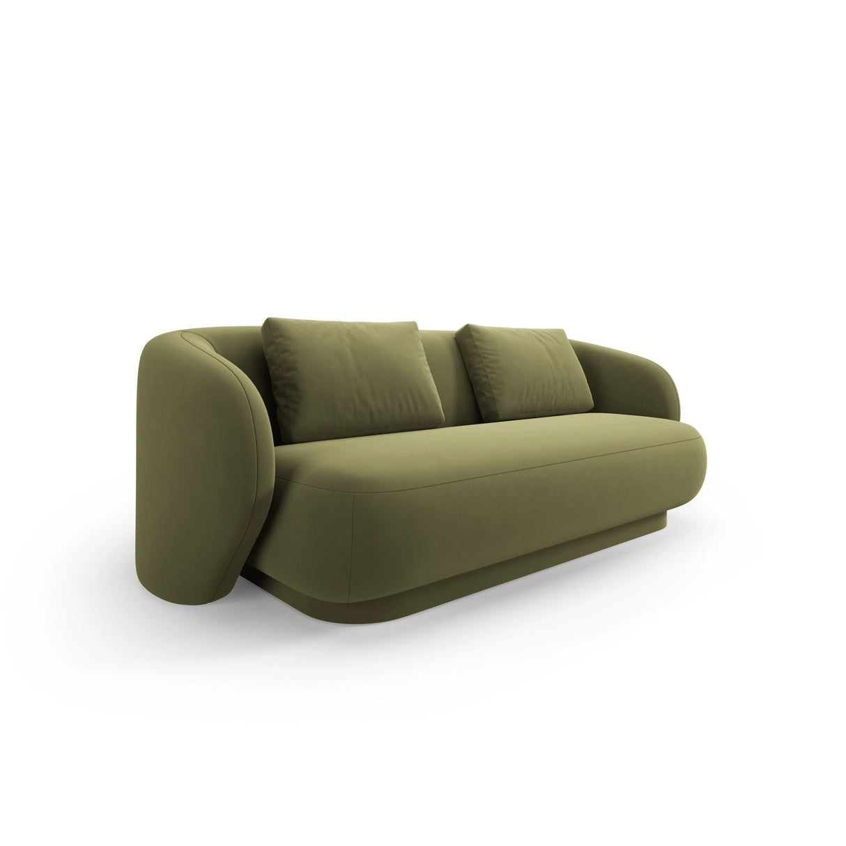 Camden 2-Sitzer Sofa aus Samt in Hellgrün (Casino Forest), 169x102x72 cm von Cosmopolitan Design – Bild 1