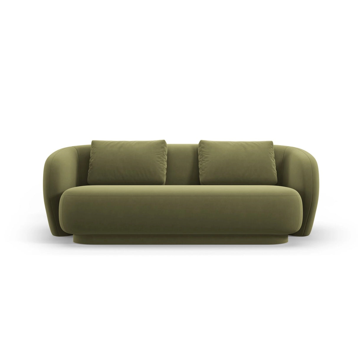 Camden 2-Sitzer Sofa aus Samt in Hellgrün (Casino Forest), 169x102x72 cm von Cosmopolitan Design – Bild 3