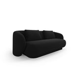 Camden 2-Sitzer Sofa aus Samt in Schwarz (Casino Black), 169x102x72 cm von Cosmopolitan Design – Bild 1
