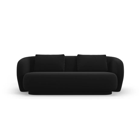 Camden 2-Sitzer Sofa aus Samt in Schwarz (Casino Black), 169x102x72 cm von Cosmopolitan Design – Bild 3