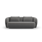 Camden 2-Sitzer Sofa aus Samt in Warmes Grau (Casino Anthracite), 169x102x72 cm von Cosmopolitan Design – Bild 3