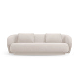 Camden 3-Sitzer Sofa aus Chenille in Beige meliert (Legacy 15 Dove), 204x102x72 cm von Cosmopolitan Design – Bild 3