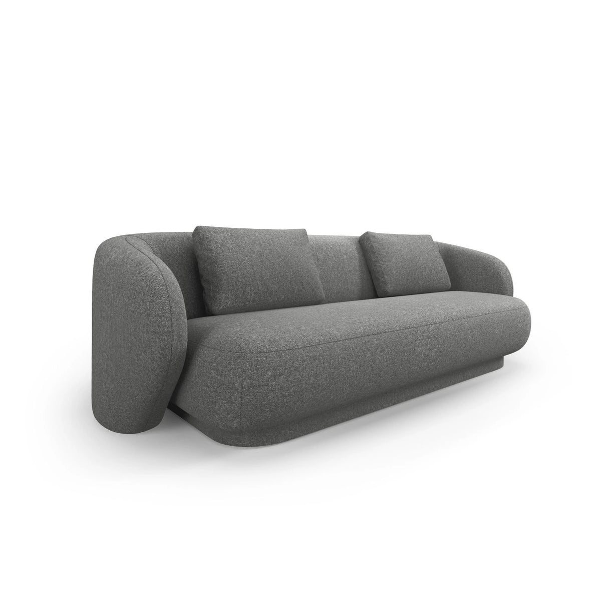 Camden 3-Sitzer Sofa aus Chenille in Dunkelgrau meliert (Legacy 18 Steel Grey), 204x102x72 cm von Cosmopolitan Design – Bild 1