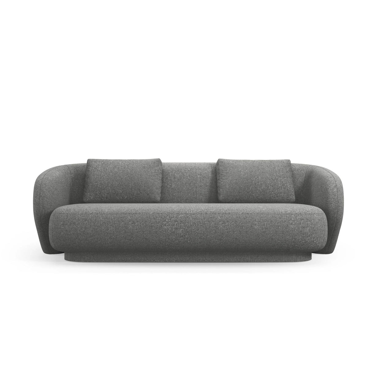Camden 3-Sitzer Sofa aus Chenille in Dunkelgrau meliert (Legacy 18 Steel Grey), 204x102x72 cm von Cosmopolitan Design – Bild 3