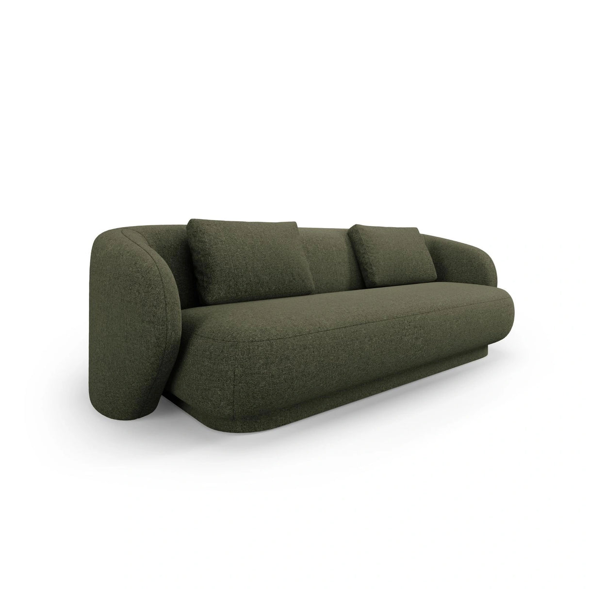 Camden 3-Sitzer Sofa aus Chenille in Grün meliert (Legacy 10 Olive), 204x102x72 cm von Cosmopolitan Design – Bild 1