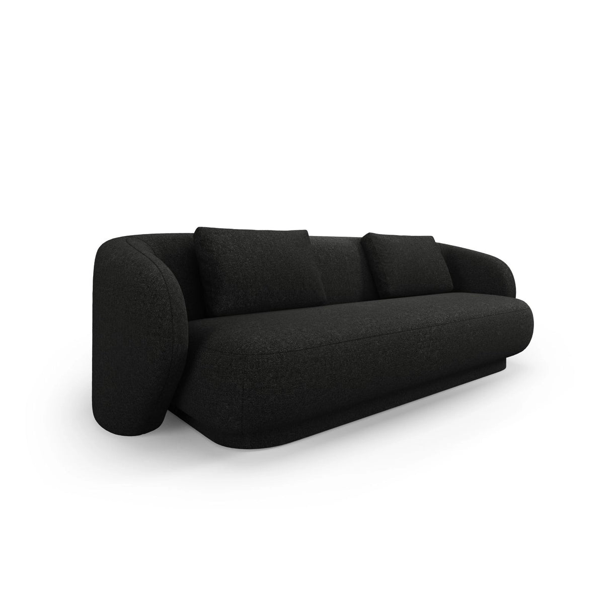 Camden 3-Sitzer Sofa aus Chenille in Schwarz meliert (Legacy 19 Black), 204x102x72 cm von Cosmopolitan Design – Bild 1