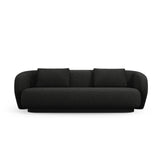 Camden 3-Sitzer Sofa aus Chenille in Schwarz meliert (Legacy 19 Black), 204x102x72 cm von Cosmopolitan Design – Bild 3