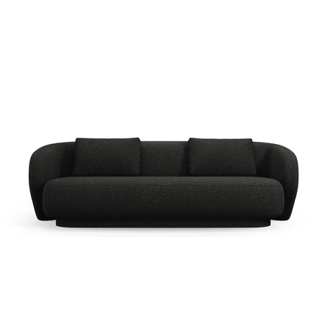 Camden 3-Sitzer Sofa aus Chenille in Schwarz meliert (Legacy 19 Black), 204x102x72 cm von Cosmopolitan Design – Bild 3