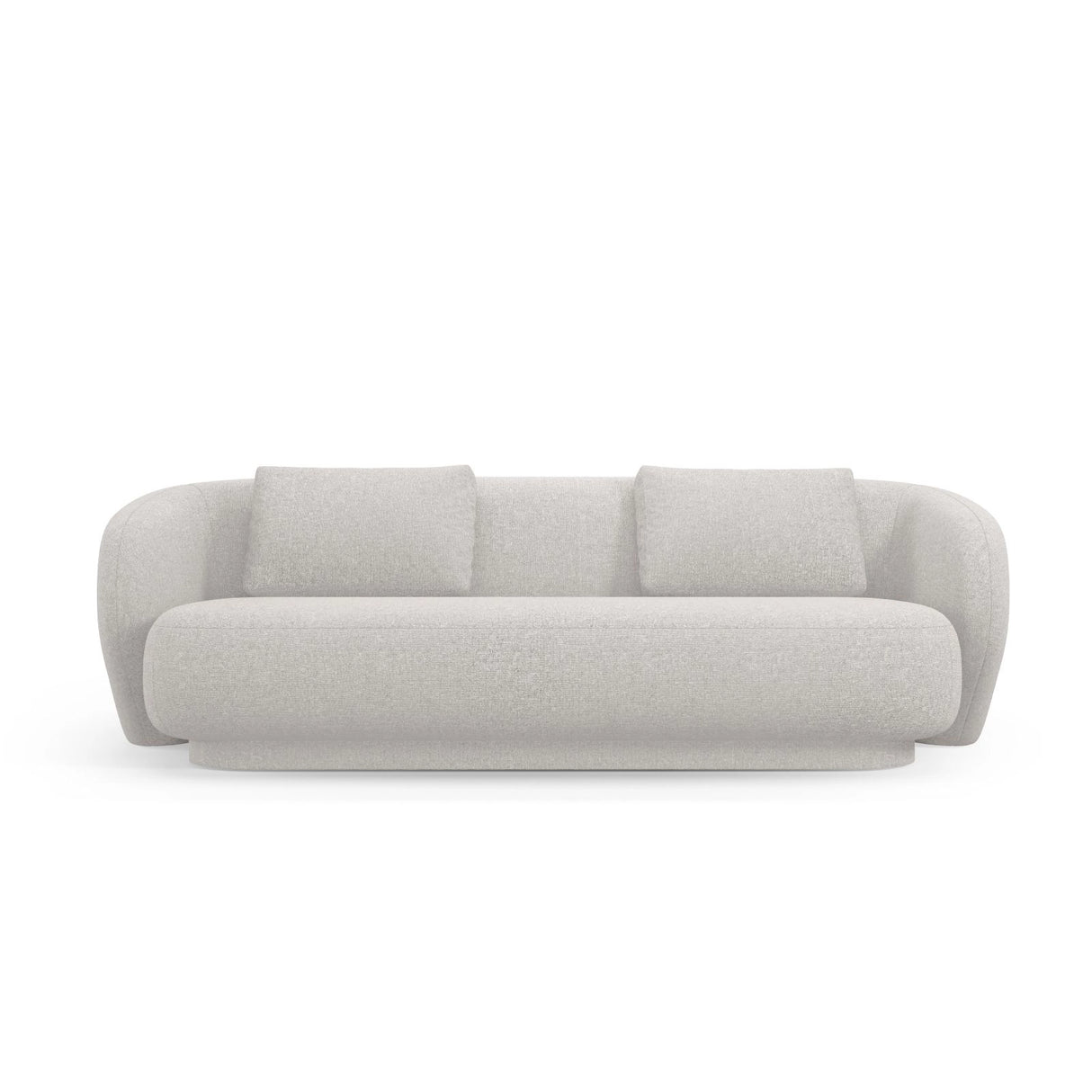 Camden 3-Sitzer Sofa aus Chenille in Silber meliert (Legacy 20 Silver), 204x102x72 cm von Cosmopolitan Design – Bild 3