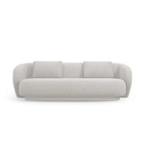 Camden 3-Sitzer Sofa aus Chenille in Silber meliert (Legacy 20 Silver), 204x102x72 cm von Cosmopolitan Design – Bild 3
