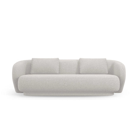 Camden 3-Sitzer Sofa aus Chenille in Silber meliert (Legacy 20 Silver), 204x102x72 cm von Cosmopolitan Design – Bild 3